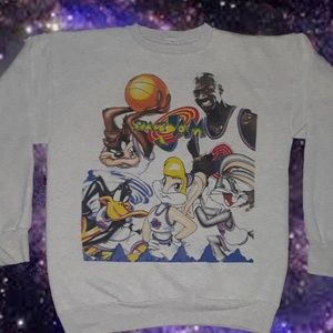 Space Jam Crewneck Sweater Vintage 90s xl